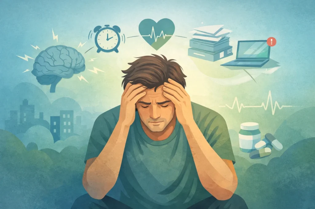 síntomas de estrés crónico en adulto