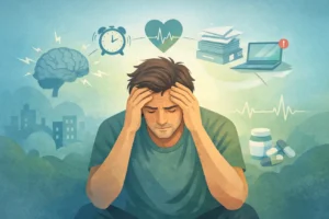 síntomas de ansiedad y estrés crónico en adulto