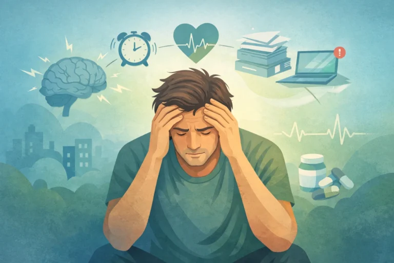 síntomas de ansiedad y estrés crónico en adulto